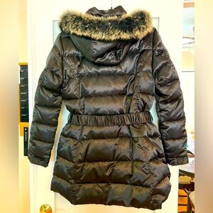 Laundry by Design Down Filled Puffy Jacket with Real Fur Trim (Removable Hood)